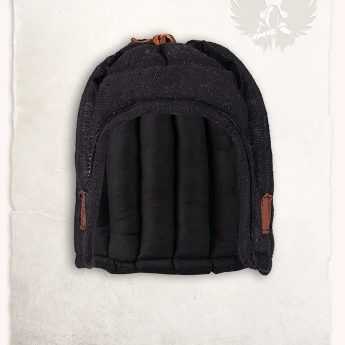 Mytholon Linen Arming Cap Aulber Black Open 3 Mytholon Linen Arming Cap Aulber Black Open