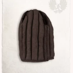 Mytholon Linen Arming Cap Aulber Brown -Viking Clothing Shop linen arming cap aulber brown 1