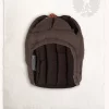 Mytholon Linen Arming Cap Aulber Brown Open -Viking Clothing Shop linen arming cap aulber brown open