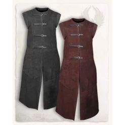 Mytholon Long Vest Garen, Brown Leather 8 Mytholon Long Vest Garen, Brown Leather -Viking Clothing Shop long vest garen brown leather 2