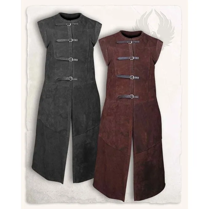 Mytholon Long Vest Garen, Brown Leather 5 Mytholon Long Vest Garen, Brown Leather - Image 3