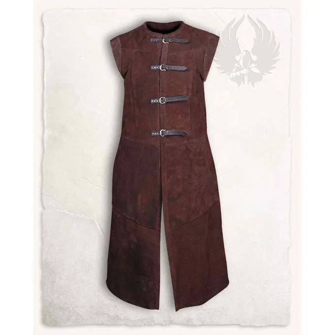 Mytholon Long Vest Garen, Brown Leather 3 Mytholon Long Vest Garen, Brown Leather