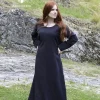 Burgschneider Medieval Dress Freya (black) -Viking Clothing Shop medieval dress freya black
