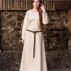 Burgschneider Medieval Dress Freya, Natural -Viking Clothing Shop medieval dress freya natural