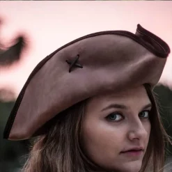 Rawblade Pirate Hat Jack Rackham, Weathered Brown 9 Rawblade Pirate Hat Jack Rackham, Weathered Brown -Viking Clothing Shop pirate hat jack rackham weathered brown 2