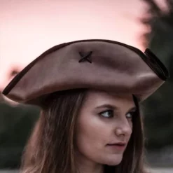 Rawblade Pirate Hat Jack Rackham, Weathered Brown 11 Rawblade Pirate Hat Jack Rackham, Weathered Brown -Viking Clothing Shop pirate hat jack rackham weathered brown 4