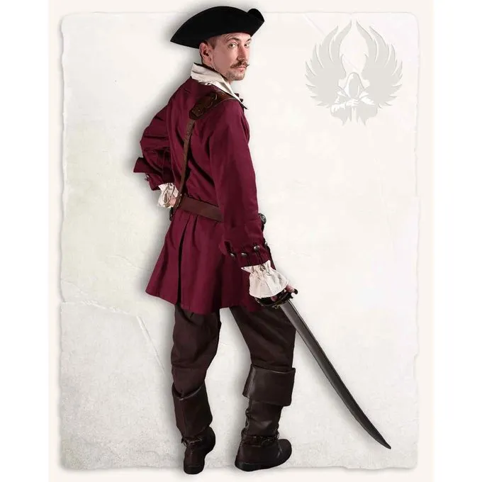 Mytholon Pirate Jacket Enigo, Burgundy 7 Mytholon Pirate Jacket Enigo, Burgundy - Image 5