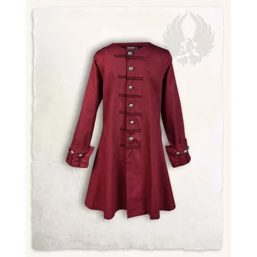 Mytholon Pirate Jacket Enigo, Burgundy -Viking Clothing Shop pirate jacket enigo burgundy