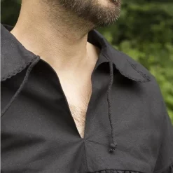 Epic Armoury Pirate Shirt Jack, Black 11 Epic Armoury Pirate Shirt Jack, Black -Viking Clothing Shop pirate shirt jack black 4