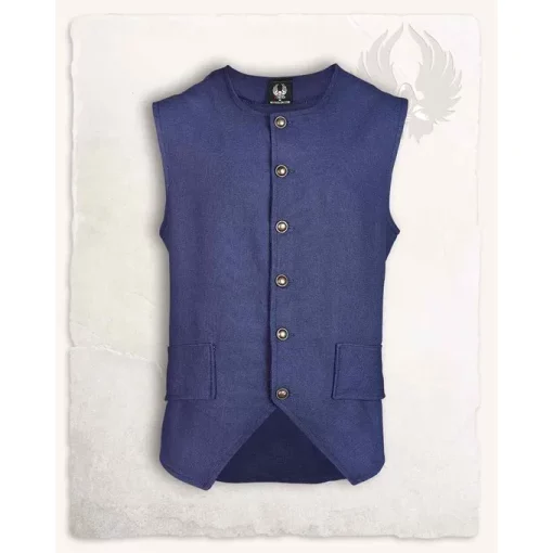 Mytholon Pirate Vest Fletcher, Blue -Viking Clothing Shop pirate vest fletcher blue