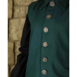 Mytholon Renaissance Vest Tilly, Green 9 Mytholon Renaissance Vest Tilly, Green -Viking Clothing Shop renaissance vest tilly green 2