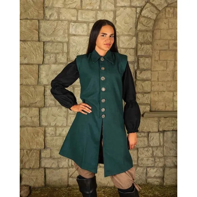 Mytholon Renaissance Vest Tilly, Green 3 Mytholon Renaissance Vest Tilly, Green