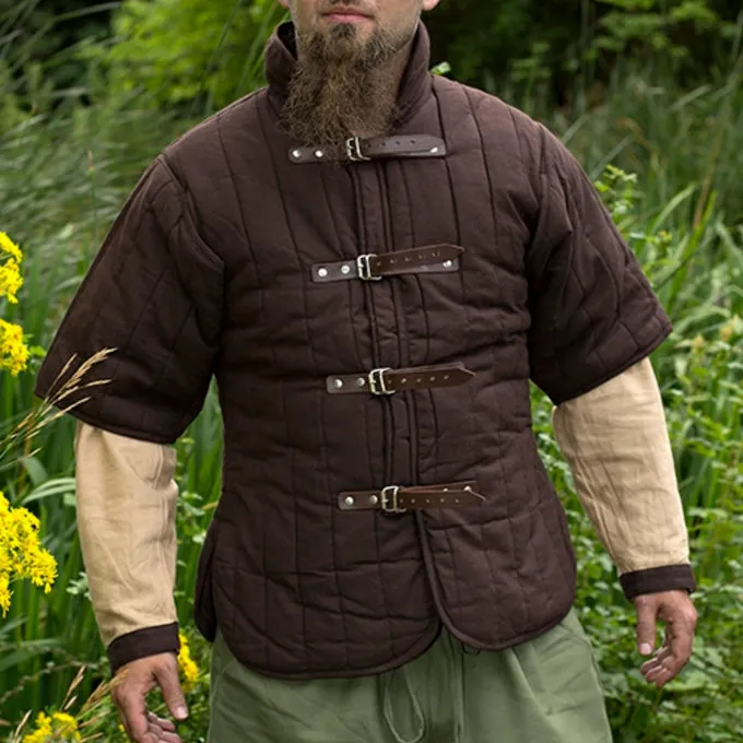 Epic Armoury RFB Short Sleeved Belt Gambeson, Brown 3 Epic Armoury RFB Short Sleeved Belt Gambeson, Brown