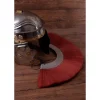 Deepeeka Roman Helmet Crest, Red, Metal Base -Viking Clothing Shop roman helmet crest red metal base