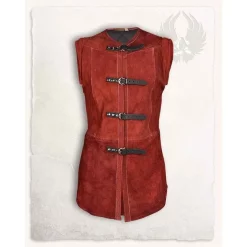 Mytholon Short Vest Garen, Red Leather