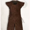 Mytholon Suede Leather Gambeson Brandon Brown -Viking Clothing Shop suede leather gambeson brandon brown