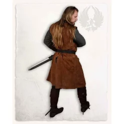 Mytholon Tabard Bowen, Brown Leather -Viking Clothing Shop tabard bowen brown leather 2