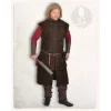 Mytholon Tabard Justus, Brown Leather -Viking Clothing Shop tabard justus brown leather