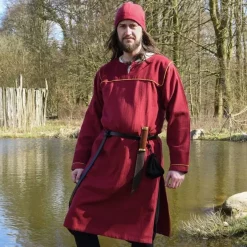 Thorsberg Tunic Herringbone Motif, Red 11 Thorsberg Tunic Herringbone Motif, Red -Viking Clothing Shop thorsberg tunic herringbone motif red 3