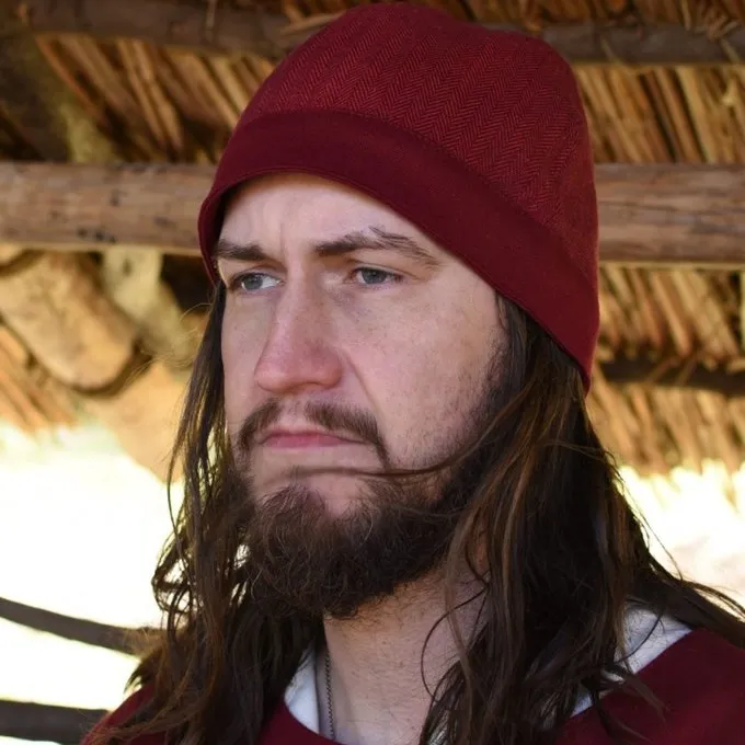 Thorsberg Tunic Herringbone Motif, Red 8 Thorsberg Tunic Herringbone Motif, Red - Image 6