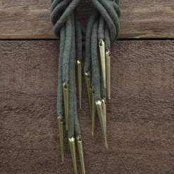 Epic Armoury Tie Laces With Aiglets, Set Of 6, Green