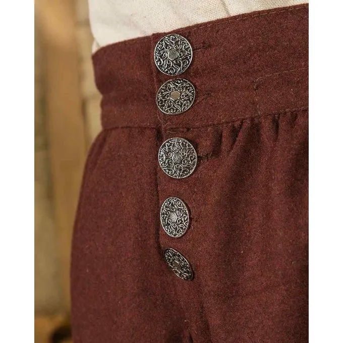 Mytholon Tilly Renaissance Trousers Wool, Brown 5 Mytholon Tilly Renaissance Trousers Wool, Brown - Image 3