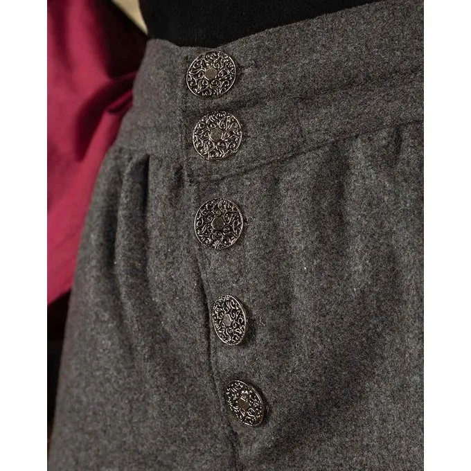 Mytholon Tilly Renaissance Trousers Wool, Grey 5 Mytholon Tilly Renaissance Trousers Wool, Grey - Image 3