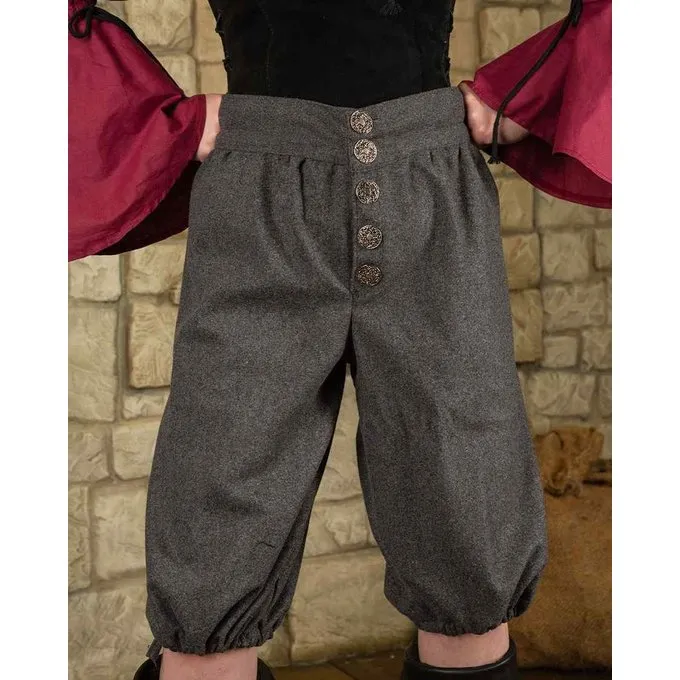 Mytholon Tilly Renaissance Trousers Wool, Grey 3 Mytholon Tilly Renaissance Trousers Wool, Grey