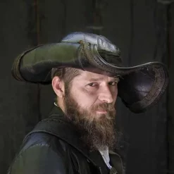Epic Armoury Tricorn Blackbeard, Black 12 Epic Armoury Tricorn Blackbeard, Black -Viking Clothing Shop tricorn blackbeard black 4
