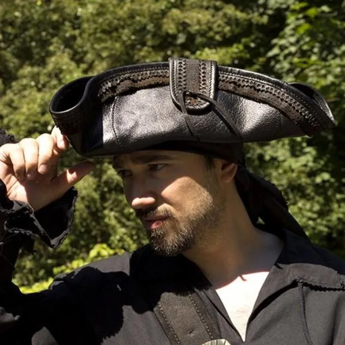 Epic Armoury Tricorn Blackbeard, Black 3 Epic Armoury Tricorn Blackbeard, Black