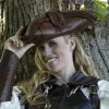 Epic Armoury Tricorn Blackbeard, Brown -Viking Clothing Shop tricorn blackbeard brown