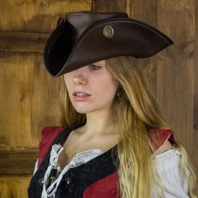 Rawblade Tricorn Three Doublons, Brown 3 Rawblade Tricorn Three Doublons, Brown