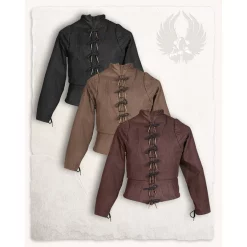 Mytholon Tudor Gambeson Brown -Viking Clothing Shop tudor gambeson brown 3
