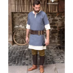Burgschneider Tunic Aegir, Grey -Viking Clothing Shop tunic aegir grey 1