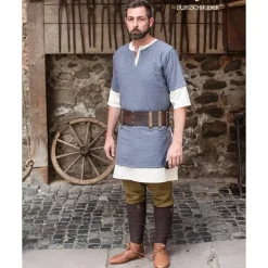 Burgschneider Tunic Aegir, Grey -Viking Clothing Shop tunic aegir grey 2