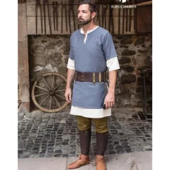 Burgschneider Tunic Aegir, Grey -Viking Clothing Shop tunic aegir grey 3