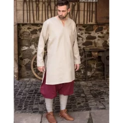 Burgschneider Tunic Leif, Natural -Viking Clothing Shop tunic leif natural 1
