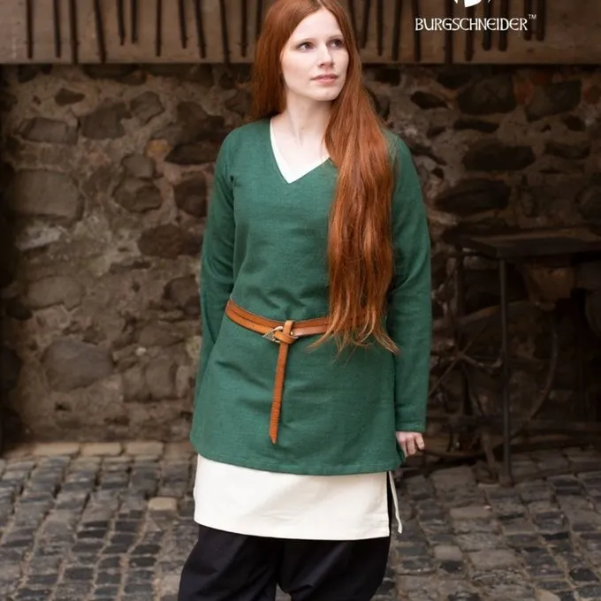 Burgschneider Tunic Shield-maiden Frekja, Green 3 Burgschneider Tunic Shield-maiden Frekja, Green