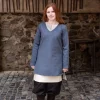 Burgschneider Tunic Shield-maiden Frekja, Grey -Viking Clothing Shop tunic shield maiden frekja grey