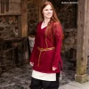 Burgschneider Tunic Shield-maiden Hyria Wool, Red 2 Burgschneider Tunic Shield-maiden Hyria Wool, Red -Viking Clothing Shop tunic shield maiden hyria wool red