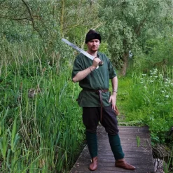 Leonardo Carbone Tunic Uhtred, Green -Viking Clothing Shop tunic uhtred green 1