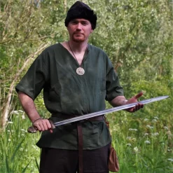 Leonardo Carbone Tunic Uhtred, Green -Viking Clothing Shop tunic uhtred green 5