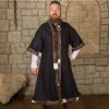 Mytholon Viking Caftan With Fur, Black