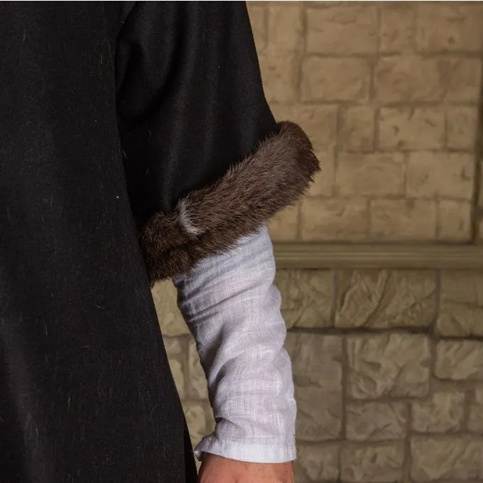 Mytholon Viking Caftan With Fur, Black 5 Mytholon Viking Caftan With Fur, Black - Image 3