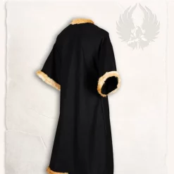 Mytholon Viking Caftan With Fur, Black 13 Mytholon Viking Caftan With Fur, Black -Viking Clothing Shop viking caftan with fur black 5