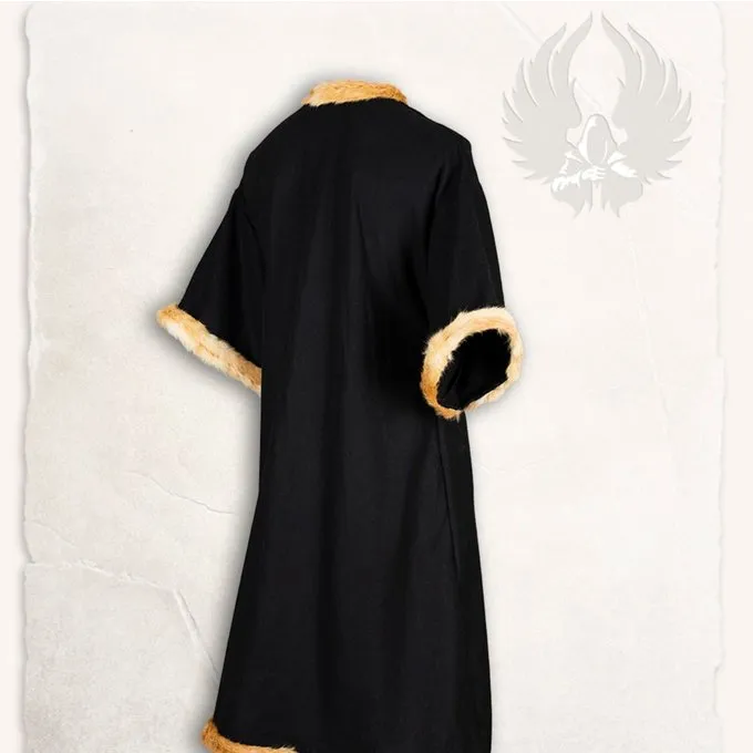 Mytholon Viking Caftan With Fur, Black 8 Mytholon Viking Caftan With Fur, Black - Image 6