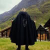 Leonardo Carbone Viking Cloak Fenrir, Black -Viking Clothing Shop viking cloak fenrir black