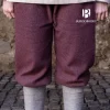 Burgschneider Viking Trousers Herringbone Motif Tilda, Burgundy-grey 1 Burgschneider Viking Trousers Herringbone Motif Tilda, Burgundy-grey -Viking Clothing Shop viking trousers herringbone motif tilda burgundy g
