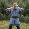 Leonardo Carbone Viking Tunic Farulfr, Blue-grey -Viking Clothing Shop viking tunic farulfr blue grey