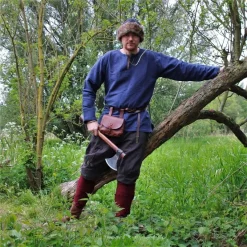 Leonardo Carbone Viking Tunic Hans, Blue -Viking Clothing Shop viking tunic hans blue 5
